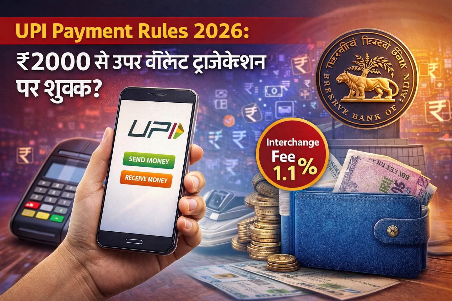 UPI payment rules 2026 wallet transaction fee India